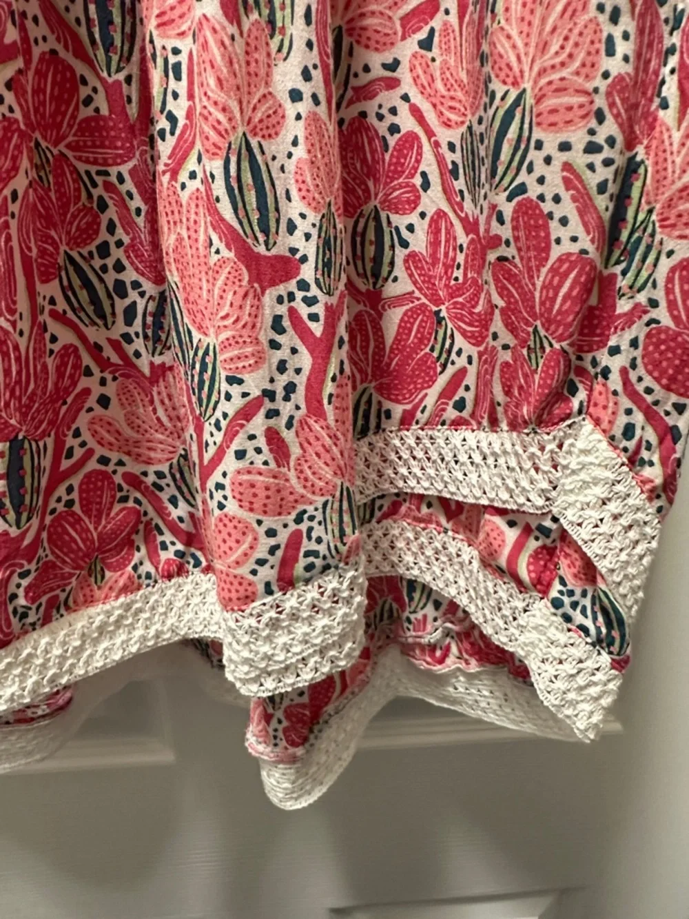 Poupette St Barth Mini Dress Sasha Pink Cactus Size Small - Picture 4 of 5